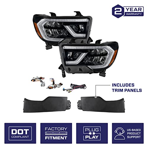 Sequential LED Headlights for Toyota Tundra 2007-2013 Pair F584