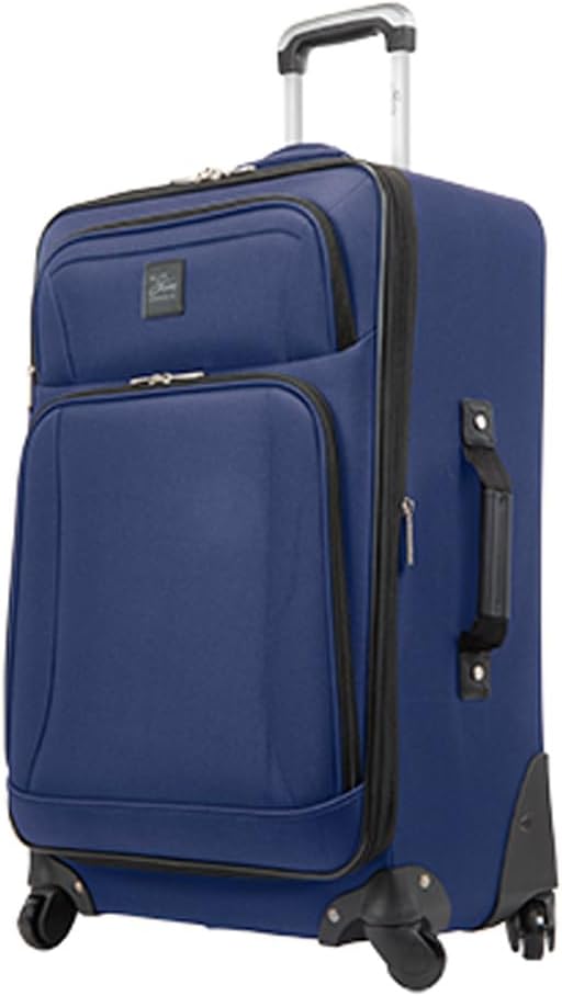 Skyway Epic Softside Medium Checked Luggage 24 Inch Spinner Suitcase Surf Blue M74017