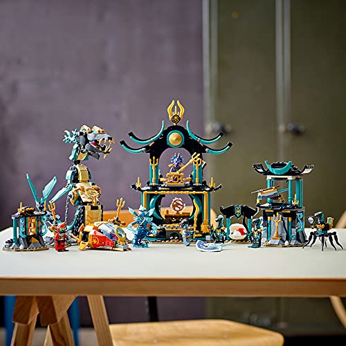LEGO NINJAGO Temple of The Endless Sea 71755 Building Kit, Underwater Playset with Kai and Snake Toy, 1060 Pieces W391
