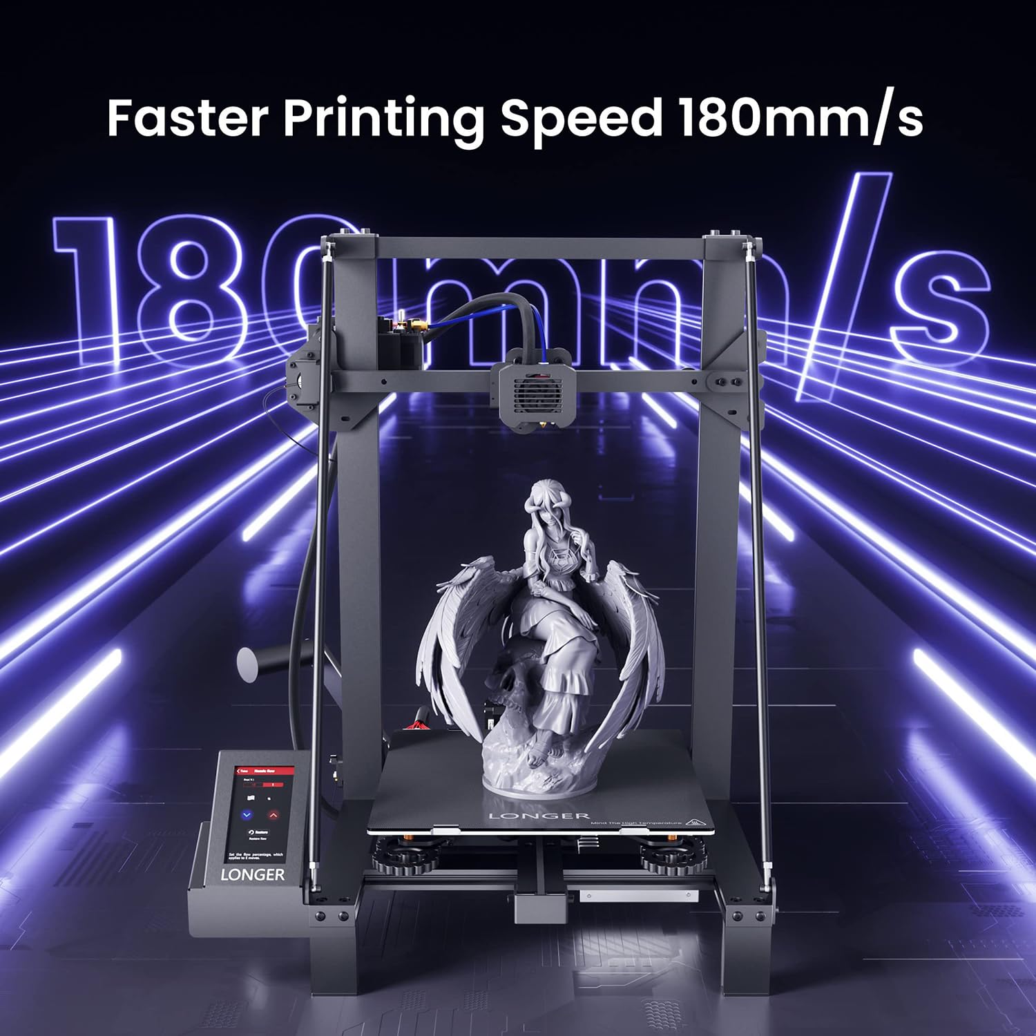 Longer LK5 Pro 3D Printer, FDM Large Build Size, 95% Pre-Assembled U267