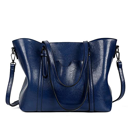Womens Leather Purses and Handbags Top Handle Satchel Bags Tote Bags Tote Purses for Women (Brown)