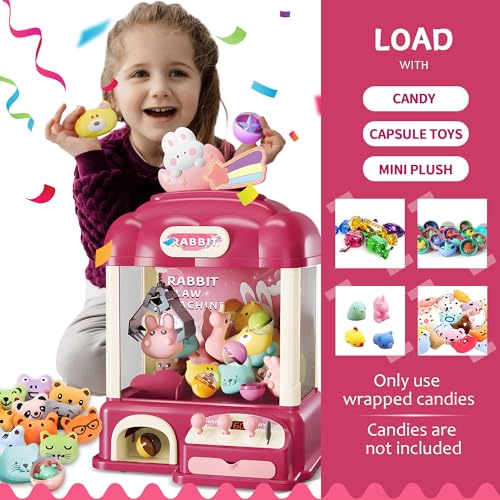 Claw Machine for Kids with Music Lights, USB Rechargeable, Ages 4-12 X2020