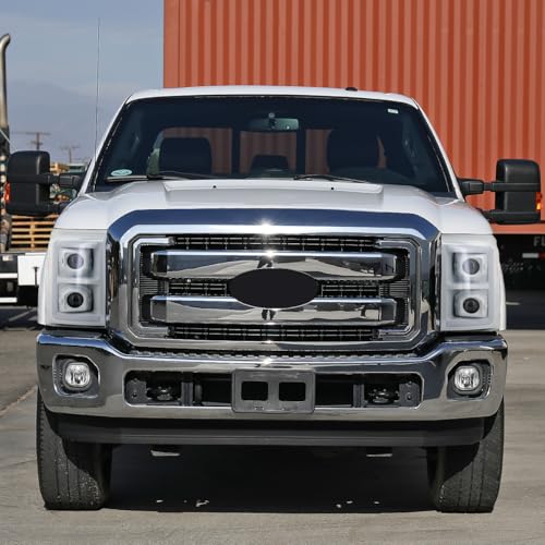 2011-2016 Ford Super Duty Dual Projector Headlights LED Sequential Turn Signals Pair Black B630412