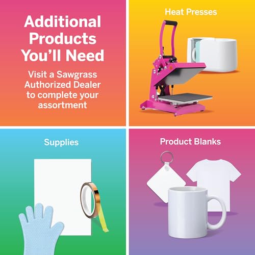 Sawgrass SG500 VersiFlex Printer Bundle with Infusible Ink & Transfer Paper T4689