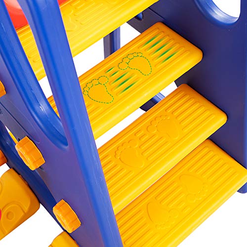 Costzon Toddler 3-in-1 Climber Playset with Basketball Hoop M76322