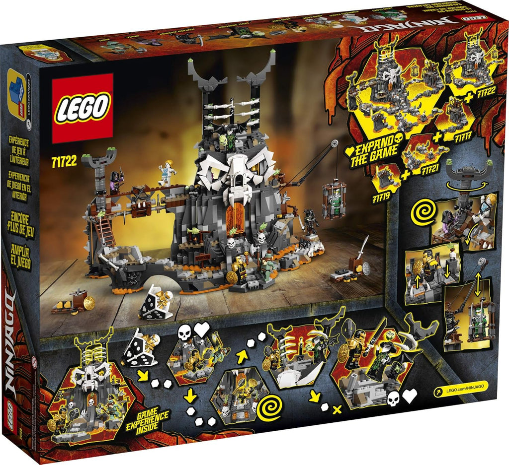 LEGO NINJAGO Skull Sorcerer’s Dungeons 71722 Building Toy Set G46111
