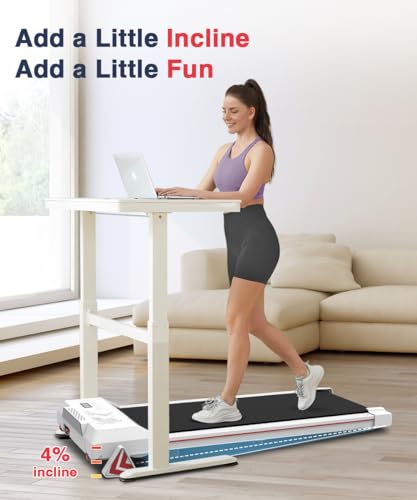 Redliro Walking Pad with Incline, Under Desk Treadmill for Home L5197