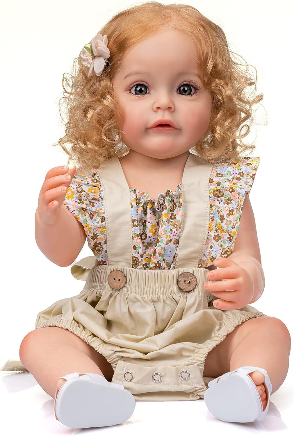 iCradle Reborn Baby Doll 22 Inch Realistic Silicone Girl Doll C42952
