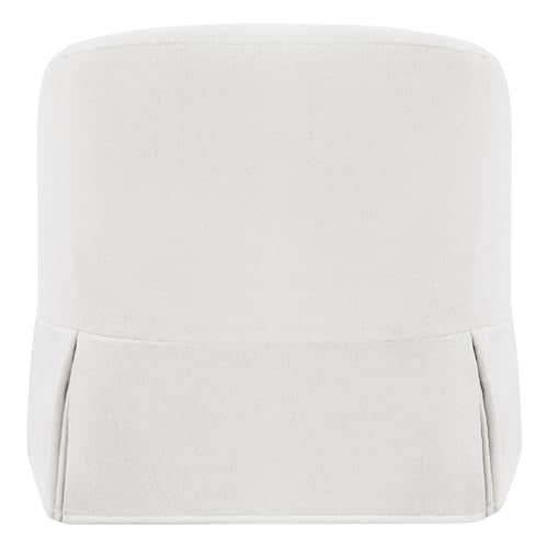 Swivel Accent Chair Set of 2, 360 Degree Linen Fabric Armchair, Cream White Q4822
