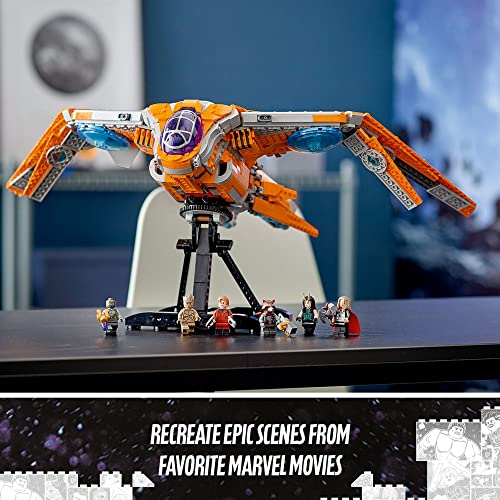 LEGO Marvel The Guardians' Ship 76193 Building Toy with Thor & Star-Lord Minifigures F18844