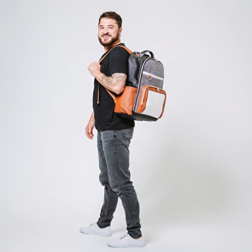 Itzy Ritzy Diaper Bag Backpack – Large Capacity with 19 Pockets, Changing Pad, Black G8051