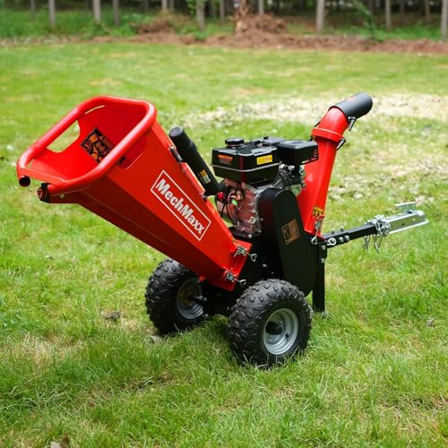 212CC 7HP Gas Wood Chipper Leaf Shredder Mulcher with Towbar Z8059