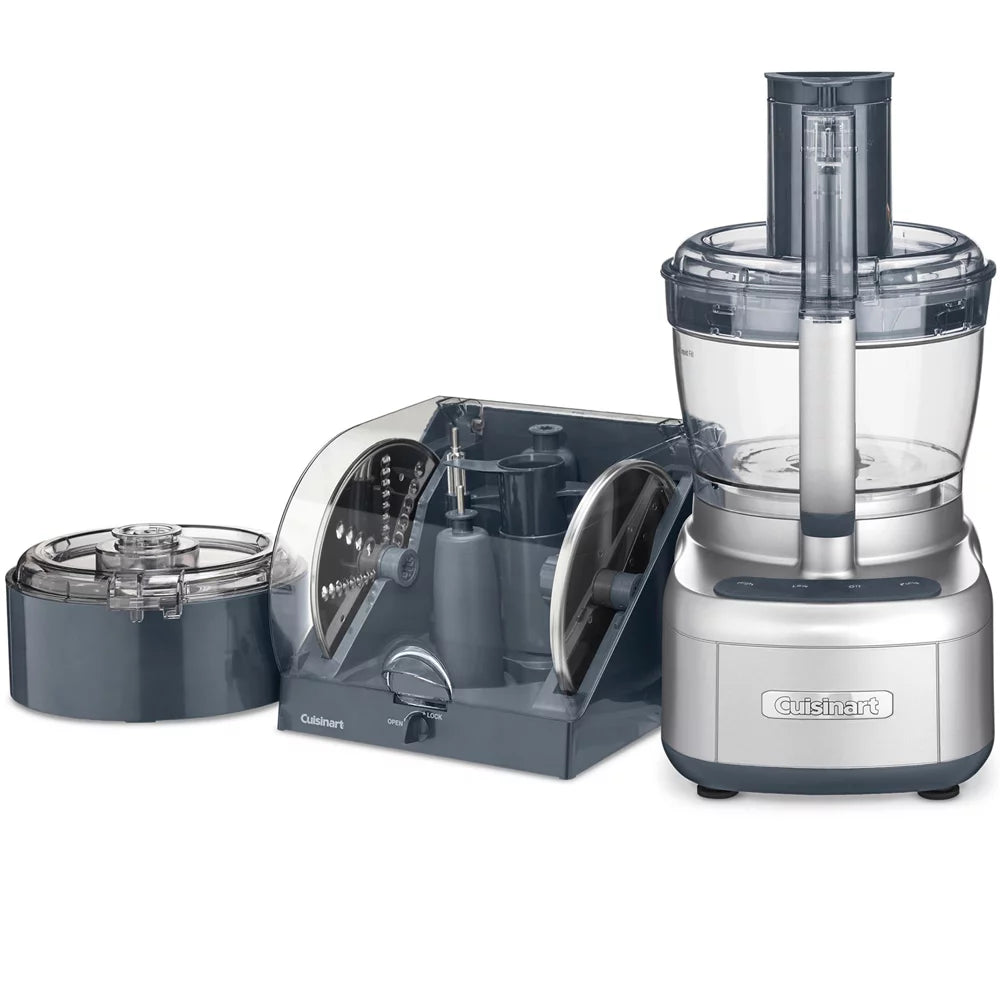 Cuisinart FP-1300SVWS Elemental 13-Cup Food Processor with Spiralizer, Dicer, Cutlery Set, Timer and Oven Mitts N126106
