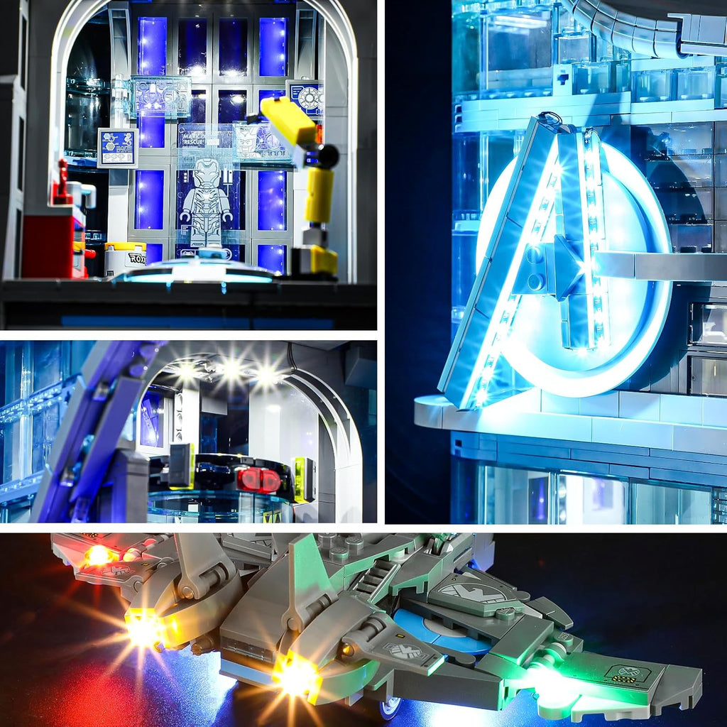 LED Light Kit for Lego Marvel Avengers Tower Set 76269 N712