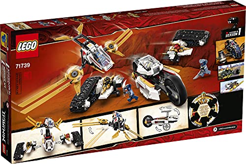 LEGO NINJAGO Legacy Ultra Sonic Raider 71739 Building Kit with Plane and Motorcycle T48140