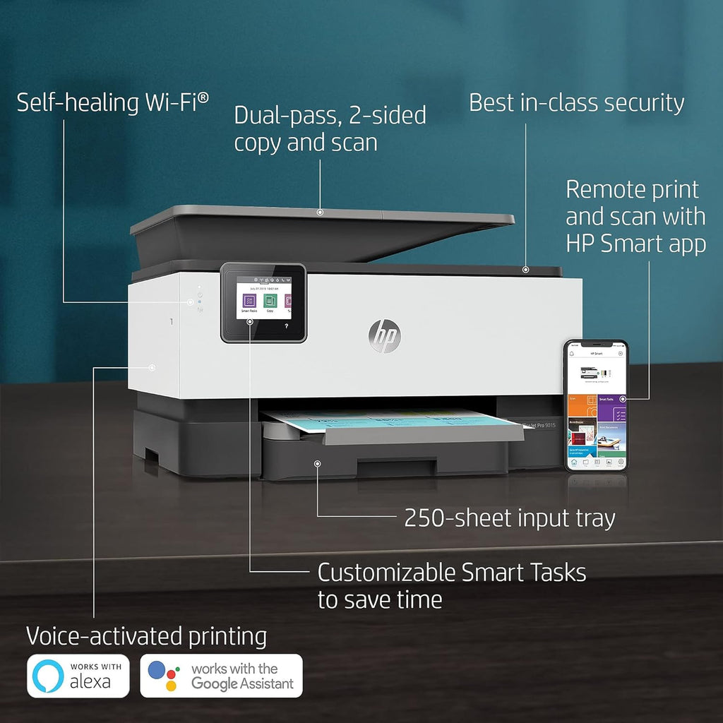 HP OfficeJet Pro 9015 All-in-One Wireless Color Printer T544