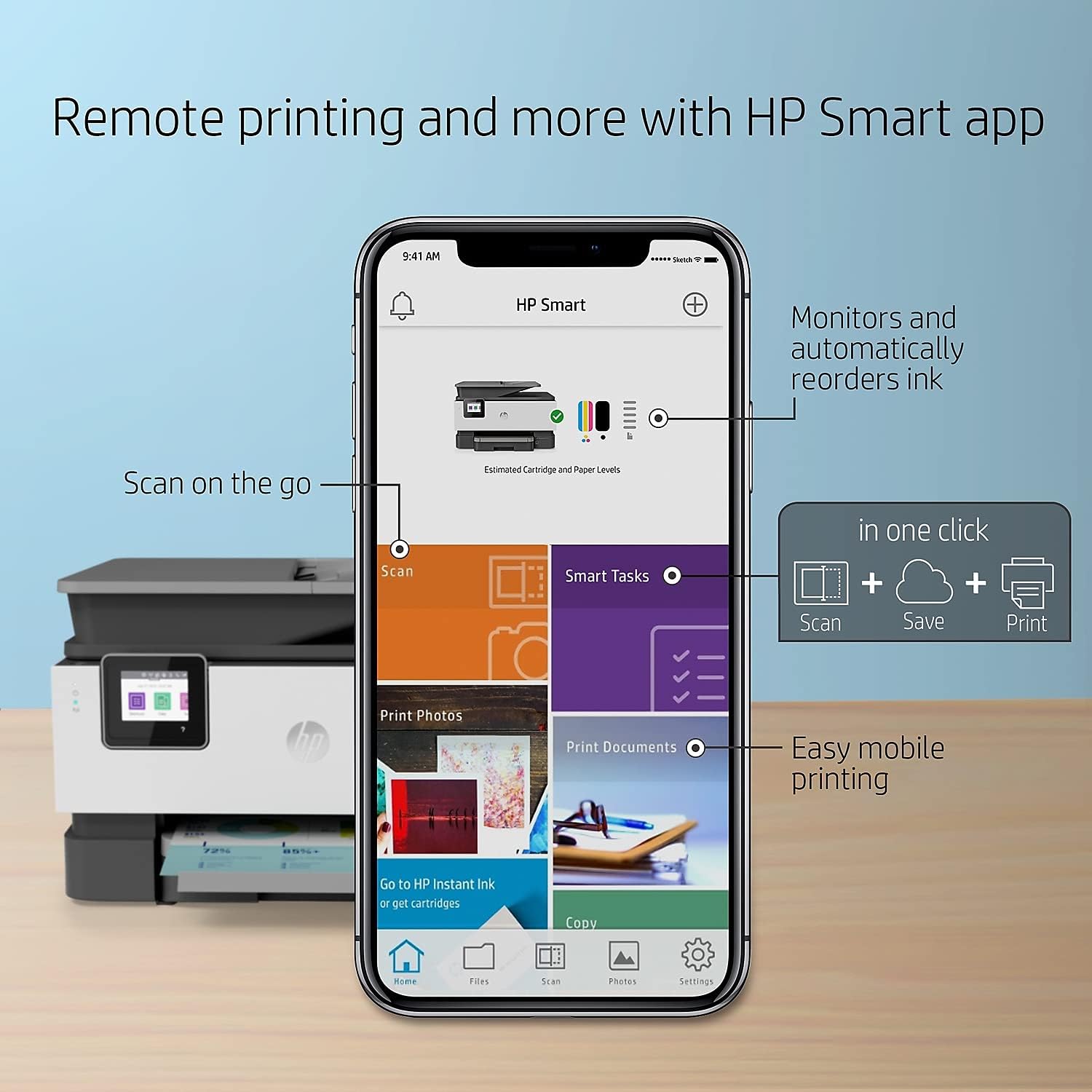 HP OfficeJet Pro 9015 All-in-One Wireless Color Printer T544