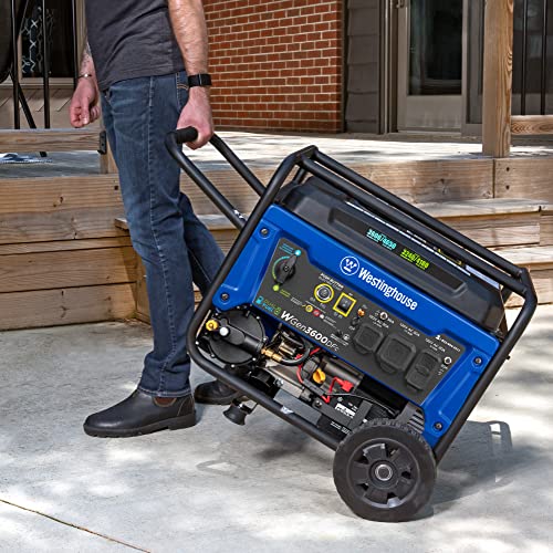 Westinghouse 4650W Dual Fuel Generator with Remote Start and Tent Cover B158