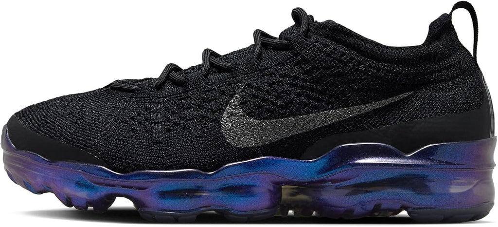 Nike Air Vapormax 2023 Flyknit Women's Shoes (FD3148-001, Black/Metallic Silver/Multi-Color) Size 8