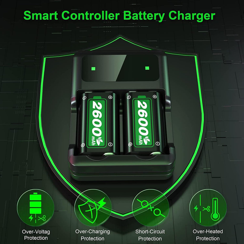 SWANPOW Rechargeable Battery Pack with Charger Station for Xbox Series X|S, Xbox One R94158