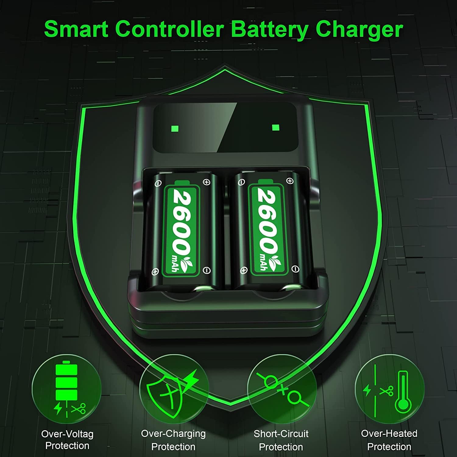 SWANPOW Rechargeable Battery Pack with Charger Station for Xbox Series X|S, Xbox One R94158