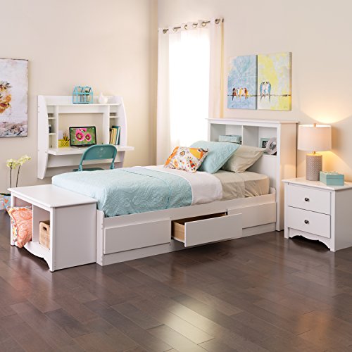 Prepac King Bookcase Headboard, Black A905