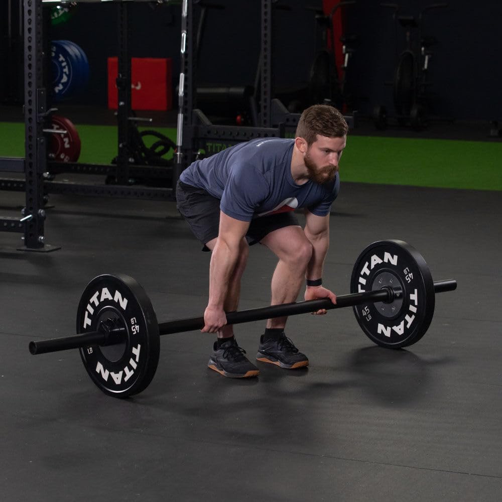 Titan Fitness 7 FT Axle Barbell, Fat Grip, 660 LB L8417