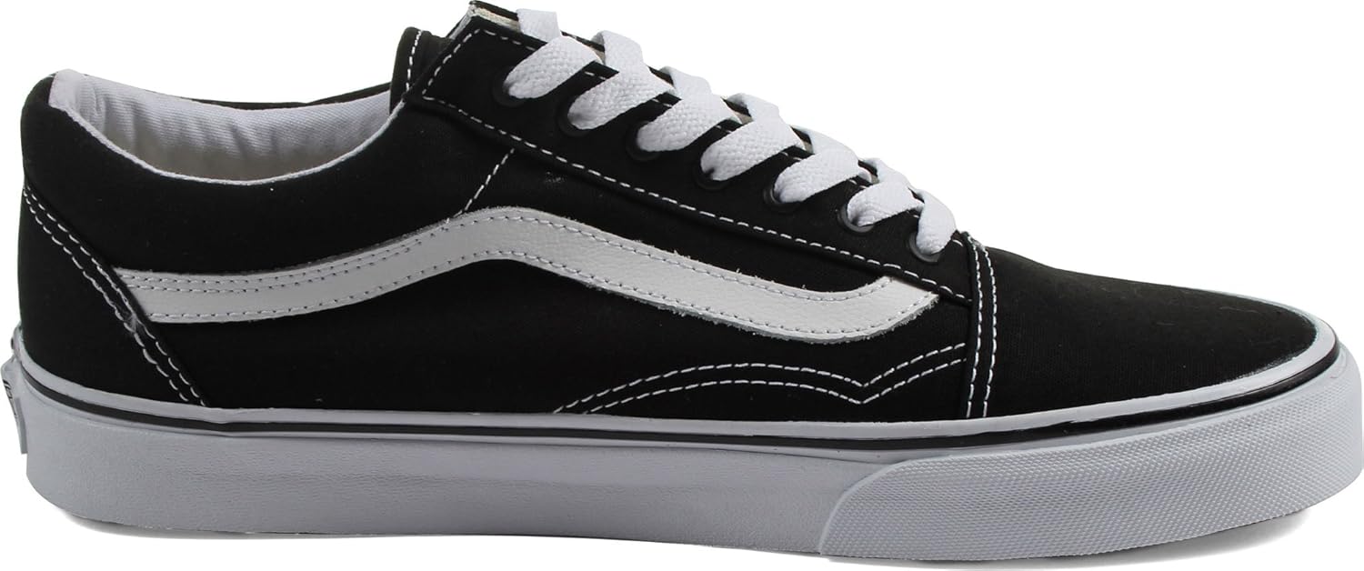 Vans Unisex Old Skool Classic Skate Shoes Black/White F922635
