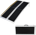 AutoForever Portable Wheelchair Ramp 5FT Non-Slip Aluminum Folding Handicap Ramp Door Threshold Wheelchair Ramps for Home Wheel Chair Ramp for Home Steps, Scooter Ramp for Car Doorways Curbs Stairs