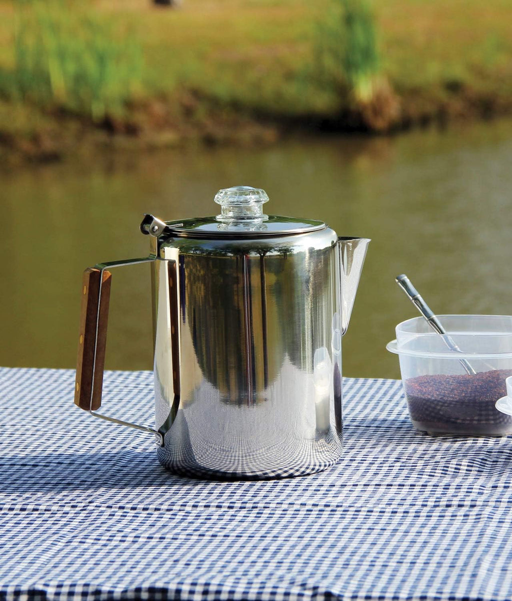 Texsport 9 Cup Stainless Steel Percolator Coffee Maker K999