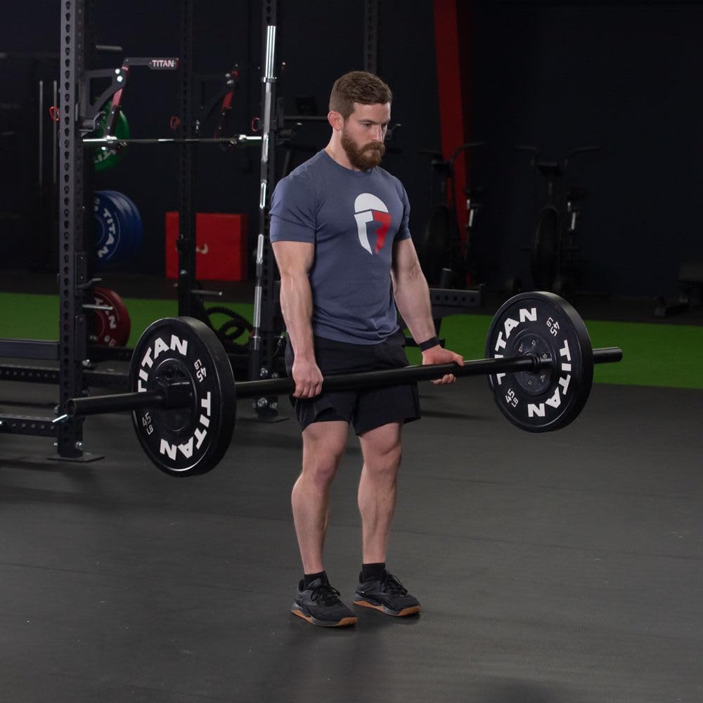 Titan Fitness 7 FT Axle Barbell, Fat Grip, 660 LB L8417