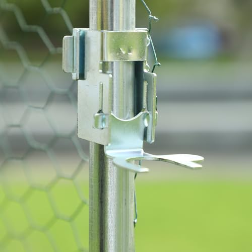 Large Metal Chicken Coop Walk-in with Anti-UV Cover for Outdoor Farm Use Z5246