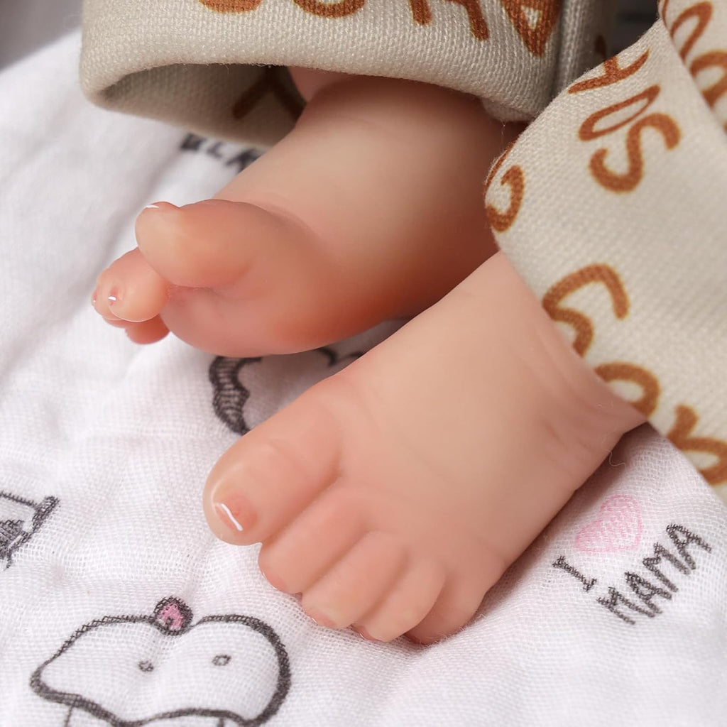 BABESIDE Lifelike Reborn Baby Doll Boy Trey - 17in Soft Body Realistic Newborn V403751