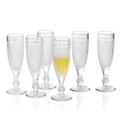 Chroma Clear Champagne Flutes Glass (5.1 oz. set of 6)