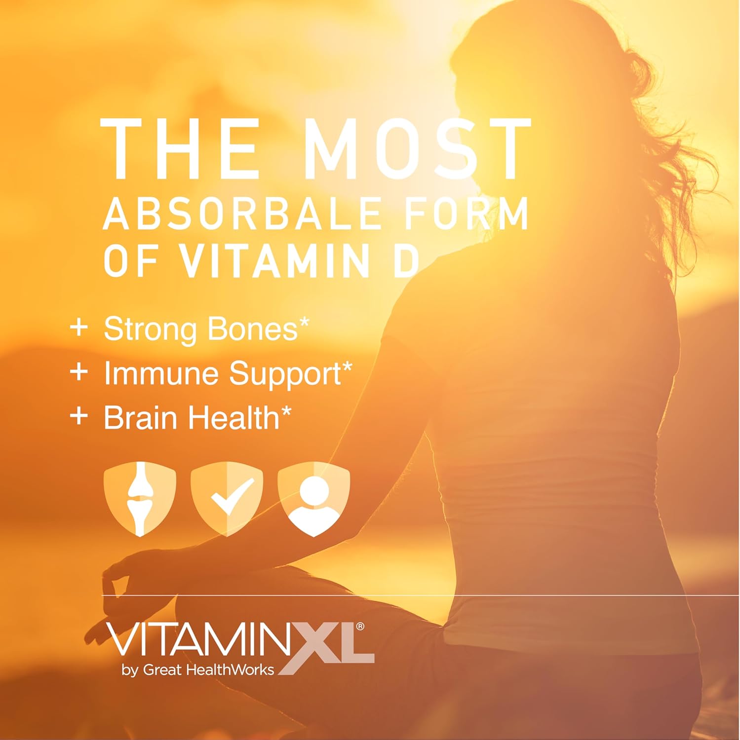OmegaXL VitaminXL D3 5000 IU Immune Support Supplement, 30 Softgels E595147