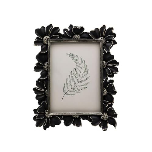 Vintage Picture Frame 8x10 Antique Black Ornate for Tabletop and Wall U180