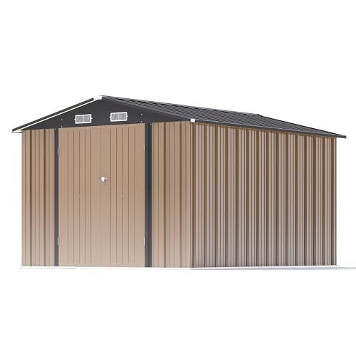 Patiowell 3 x 3 FT Outdoor Storage Shed with Sloping Roof, Grey F27529