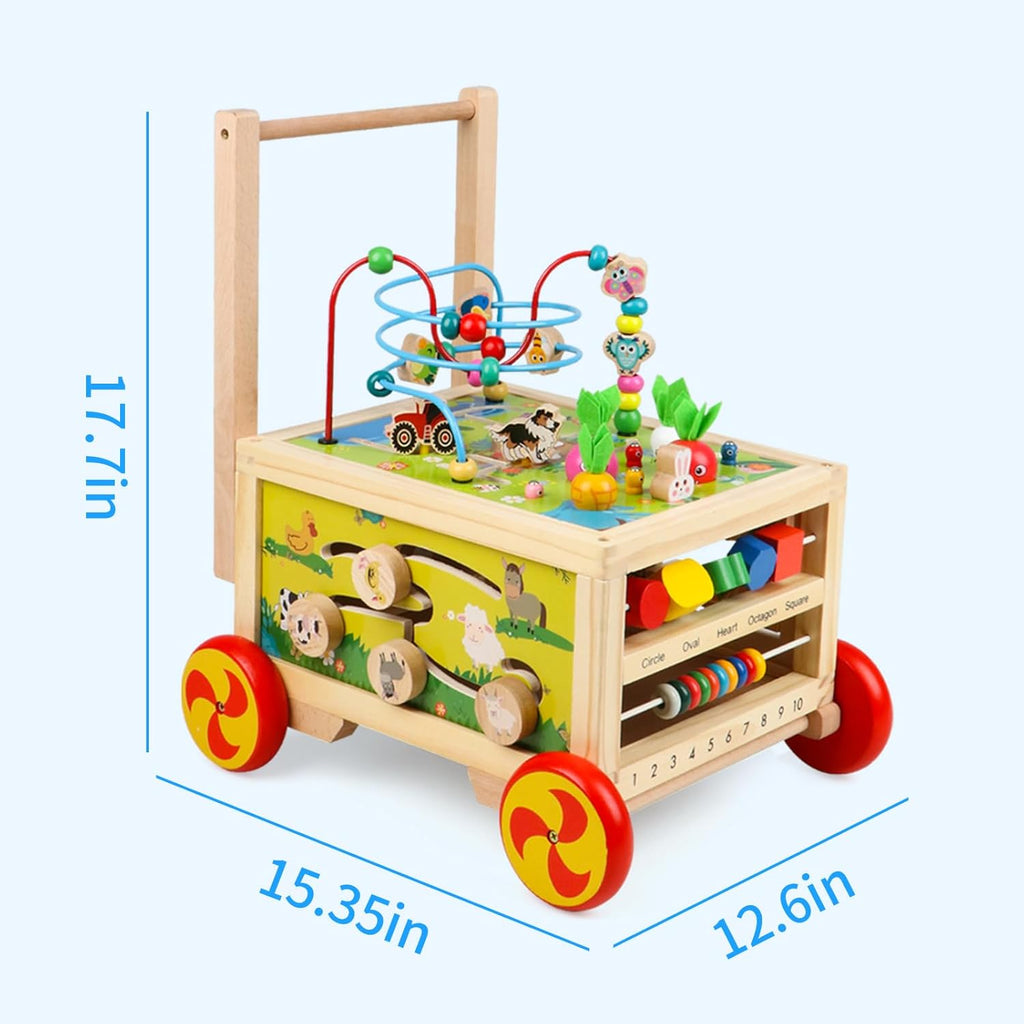 Wooden 7-in-1 Montessori Activity Cube for Toddlers D492