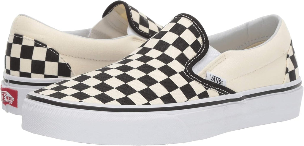 Vans Classic Slip-On Checkerboard Black White Size 10 Women/ 8.5 Men, Blk/Wht/Check