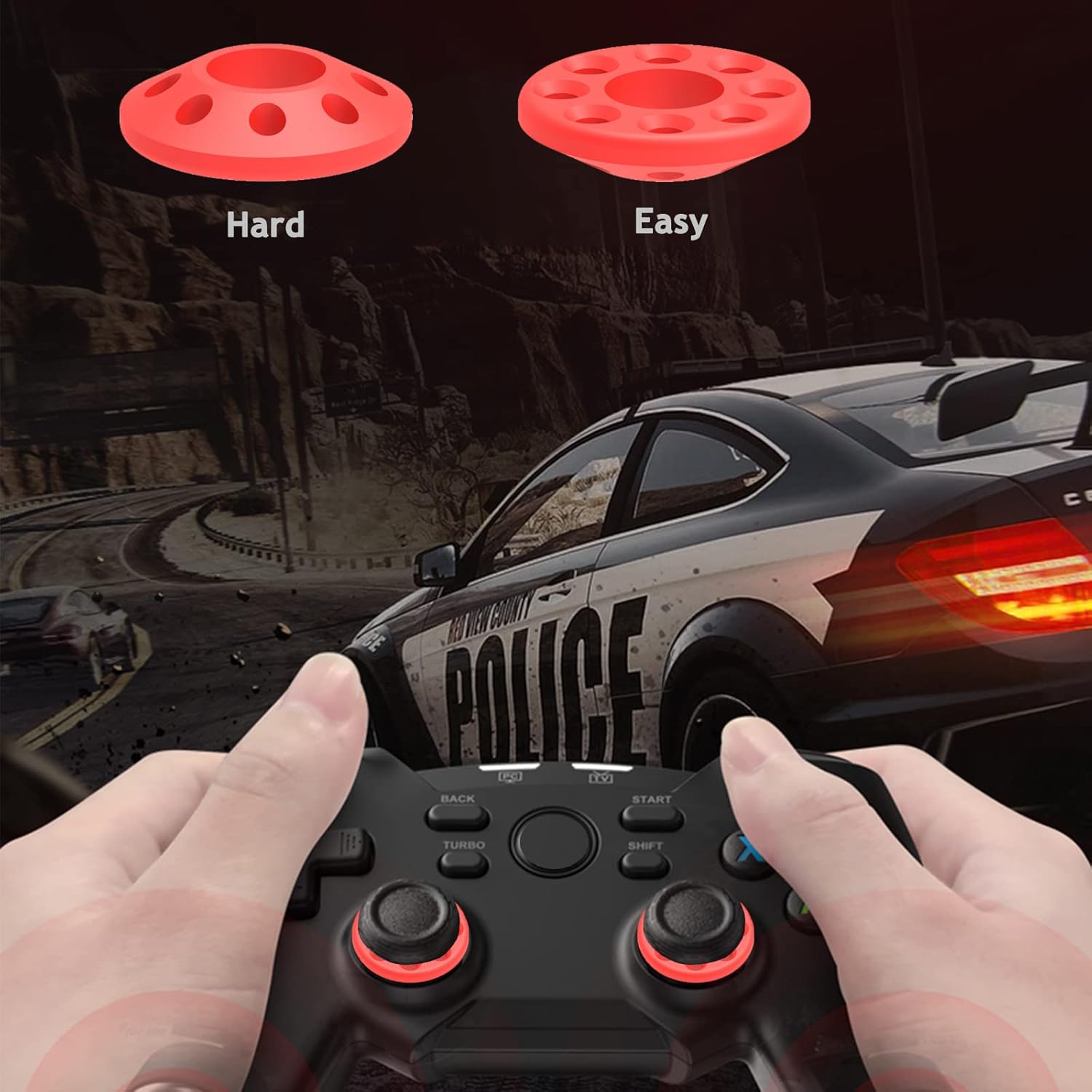 Motion Control Rings for PS5 PS4 Switch Pro Xbox Controllers J1810