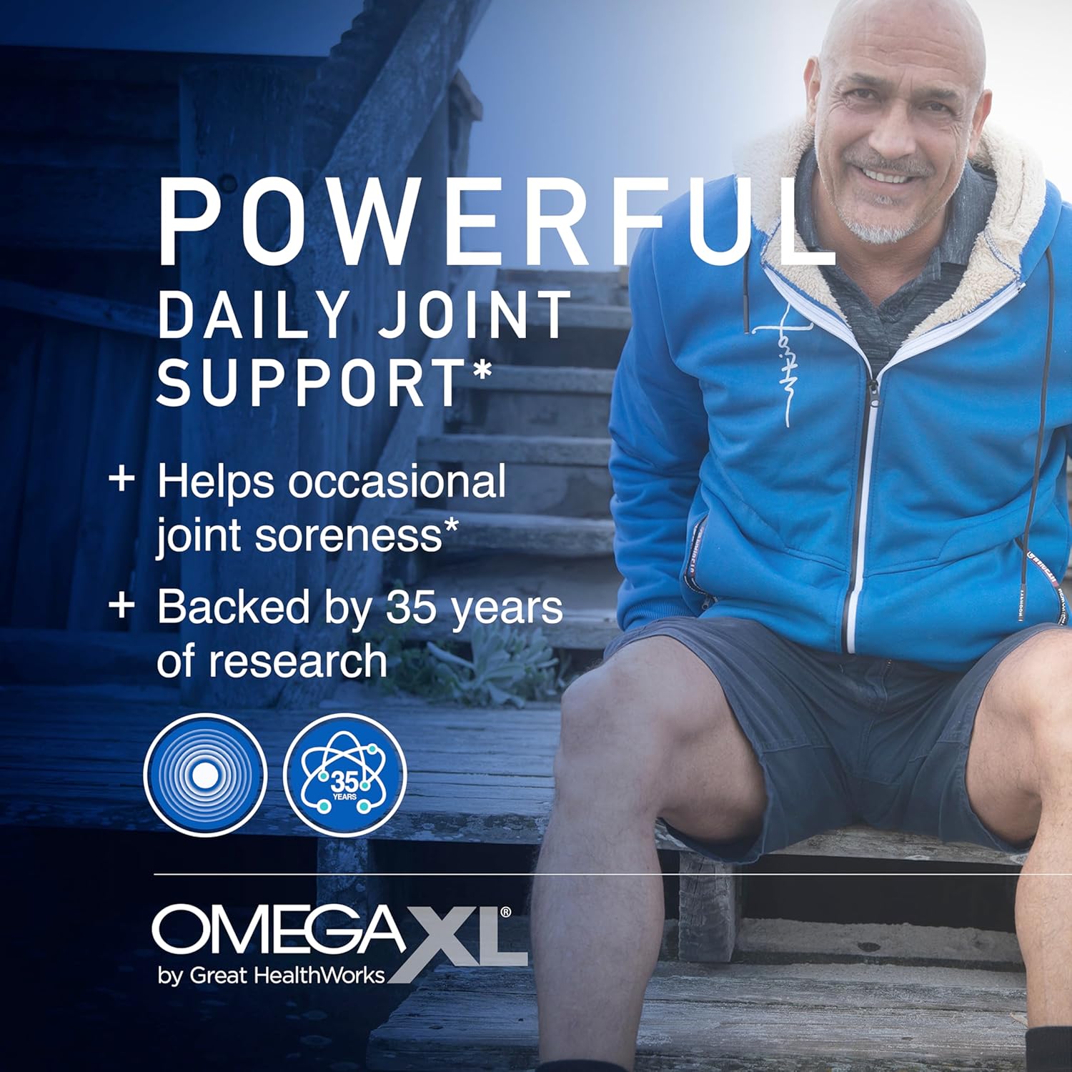 OmegaXL Joint Relief Supplement 60 Softgels 2 Pack & SleepXL Melatonin Vegan Capsules H237888
