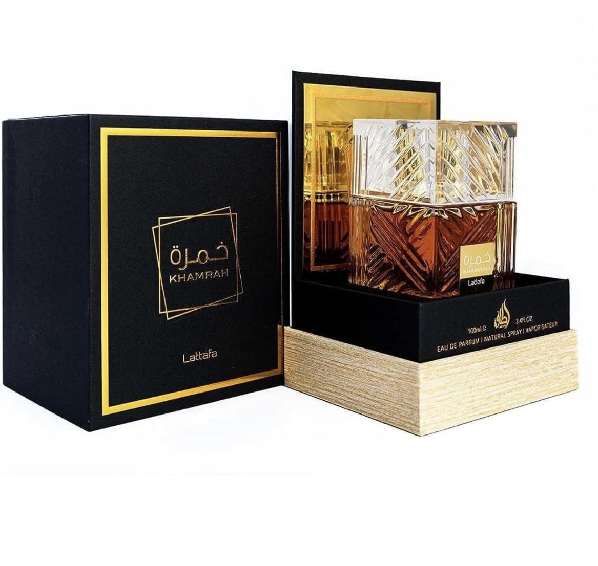 Lattafa Perfumes Khamrah for Unisex Eau de Parfum Spray, 3.4 Ounce