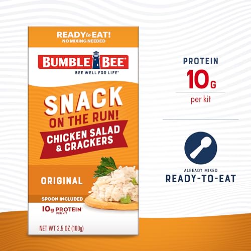 Bumble Bee Snack on the Run BBQ Chicken Salad with Crackers Kit, 3.5 oz (Pack of 12) Z786