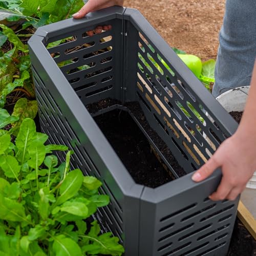 Metal In-Ground Worm Composter for Raised Garden Beds A93398