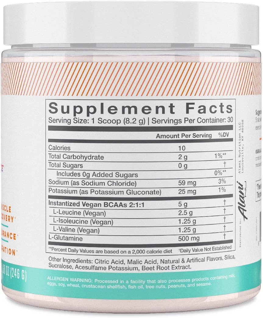 Alani Nu BCAA Hawaiian Shaved Ice, 8.68 oz, 30 Servings W989799