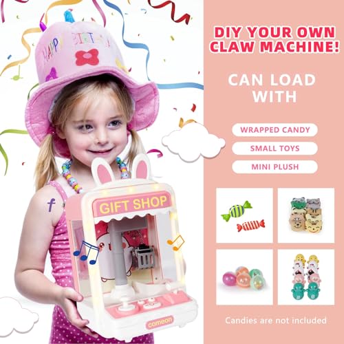 Mini Claw Machine for Kids with Lights and Toys, Ages 8-13 M652155