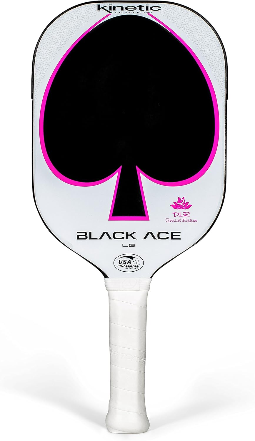 PROKENNEX Black Ace LG - Pickleball Paddle with Toray 700 Carbon Fiber Face - Comfort Pro Grip - USAPA Approved