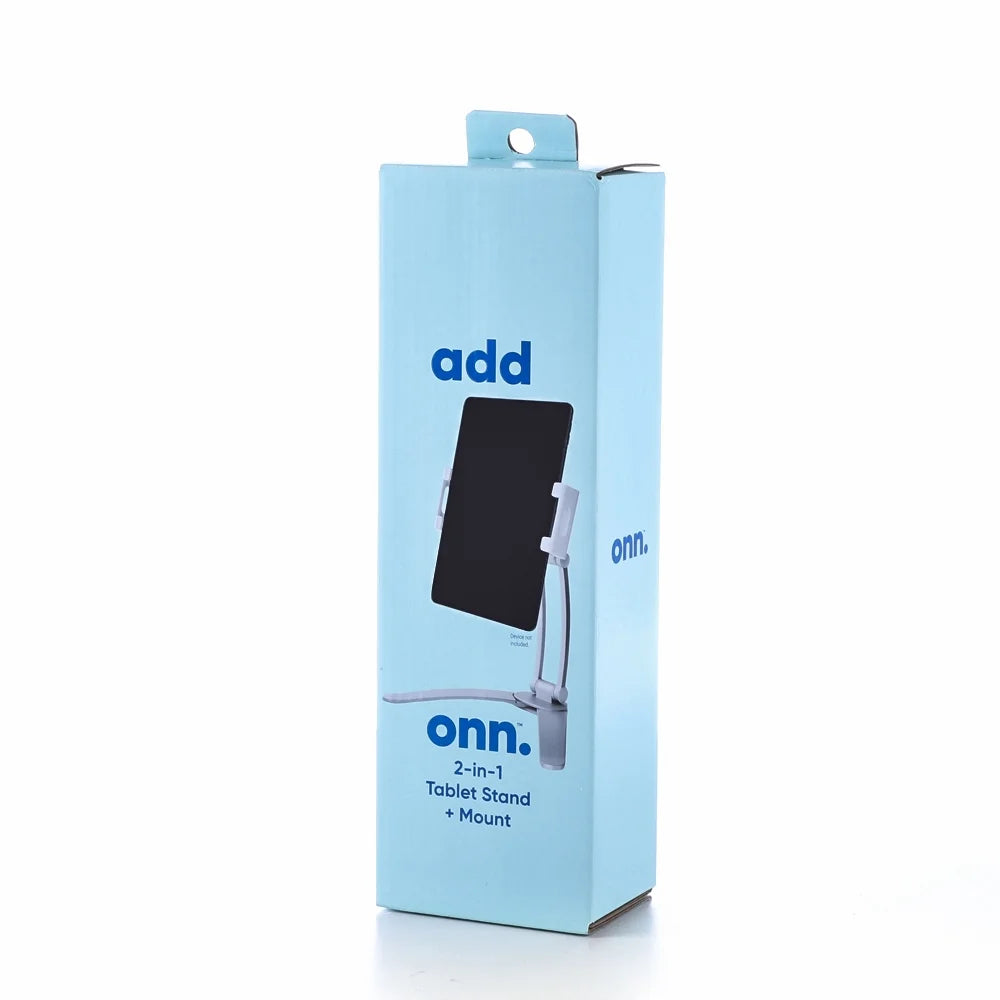 onn. 2-in-1 Tablet Stand for 5.5''-12.9'' Devices, 360º Rotation O4136