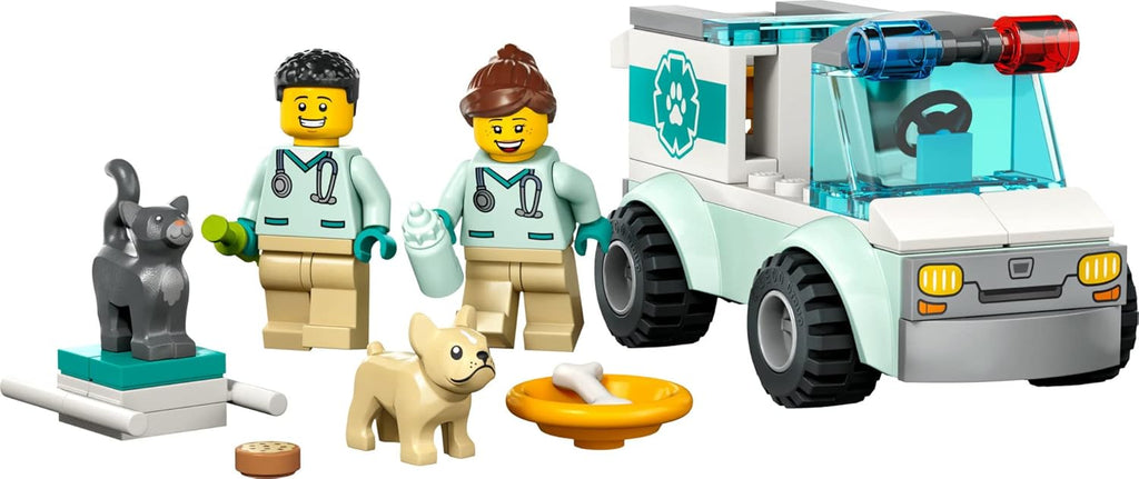 LEGO City Vet Van Rescue 60382 Toy Animal Ambulance Playset for Kids 4+ N253007