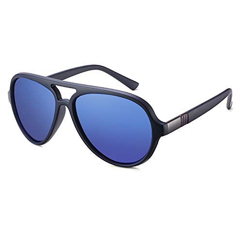 Aviator Sunglasses For Men Polarized Lens Plastic Lightweight Double Bridge Frame UV Protection For Driving Transculent Brown Frame/Brown Lens